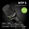 Динамический микрофон LEWITT MTP 5 с переключателем ВКЛ/ВЫКЛ, Однонаправленный, Высокоэффективный кардиоидный, XLR, Проводной, Низкий уровень обратной связи, Удобный захват, Низкий уровень шума ручки