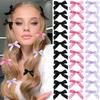 Однотонная мини-заколка-бантик для женщин