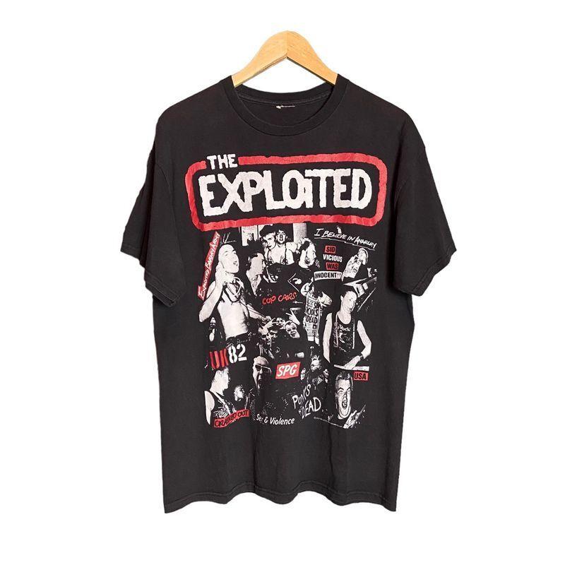 Панк-группа The Exploited Унисекс Хлопковая футболка Heaven Репринт S-5XL KH10798 Унисекс Футболка