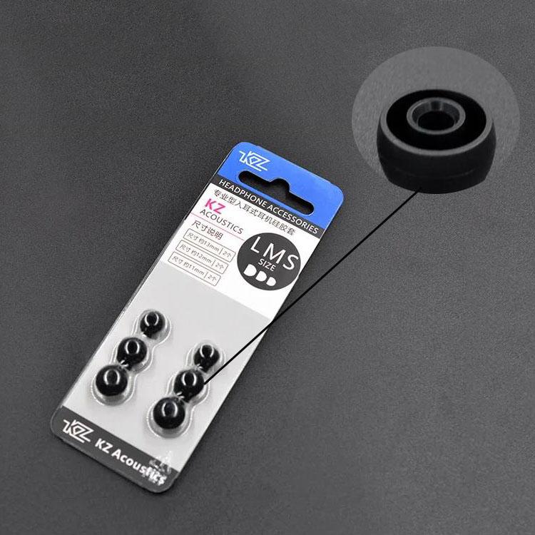 In-Ear Earcaps For KZ Earphones Silicone Covers Cap Replacement Earbud Tips Earbuds Eartips Earplug Ear Pads Cushion 6pcs/3pairs