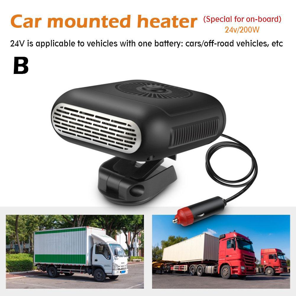 Универсальный автомобильный обогреватель с вентилятором 12 В 120 Вт 24 В 200 Вт, автоматический обогрев лобового стекла, антизапотеватель, электрический осушитель, антиобледенитель D3G7