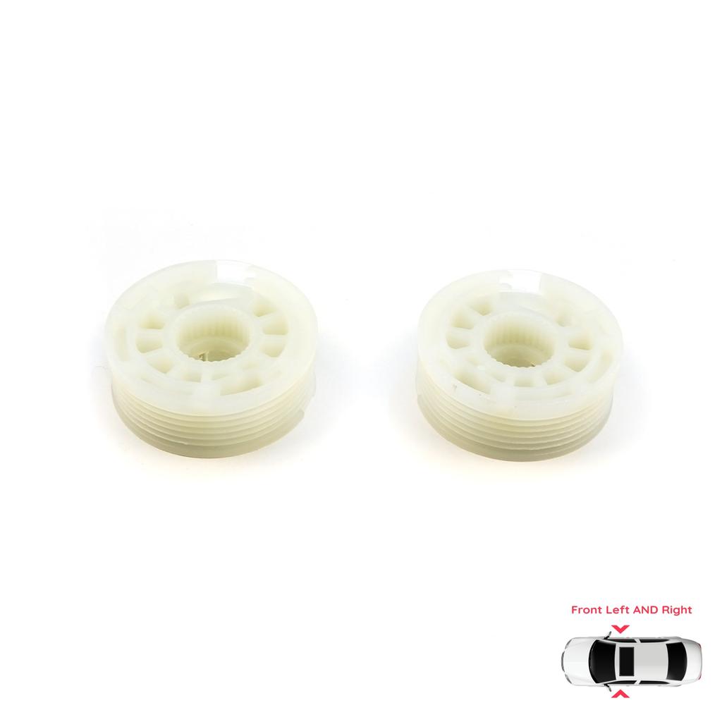 V2EWR5222+EWR5223 Window Regulator Cable Roll Gear Wheel Pulley Front Left Right for Hyundai I30 MK2 GD 2011-2017 Kia Ceed MK2 JD 2012-2018 5-Door