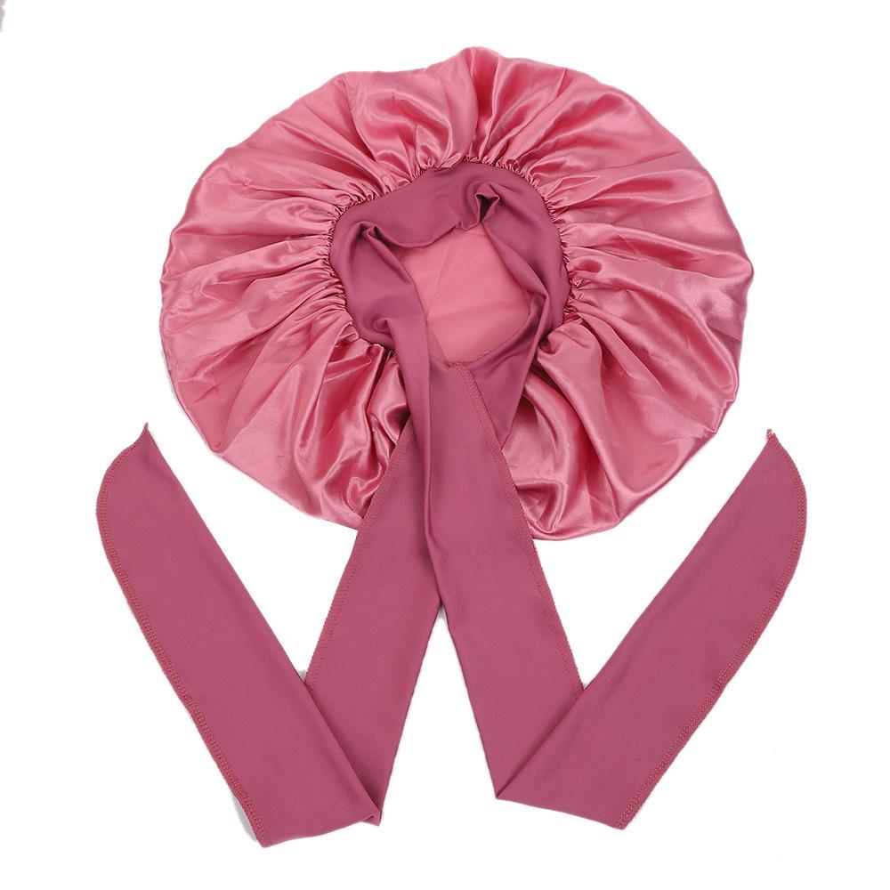 Women's Satin Lace Elastic Nightcap for Hair Protection