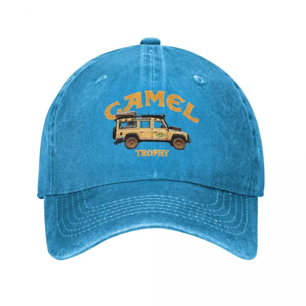 Кепки унисекс с логотипом Camel Trophy, стиль бейсболки, потертый деним, стираные кепки, винтажные, для тренировок на открытом воздухе, регулируемые