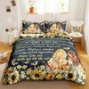 Letter To Son Duvet Cover Set Quote Saying Well-Known Saying Aphorism Bedding Set Inspirational Letters Polyester Qulit Cover
