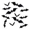 44/55/88 Pcs Halloween Bats Decorations, 3D Scary Bats For Wall Decor Multi-Size Bats Halloween Indoor Decor Home Window Decoration Set
