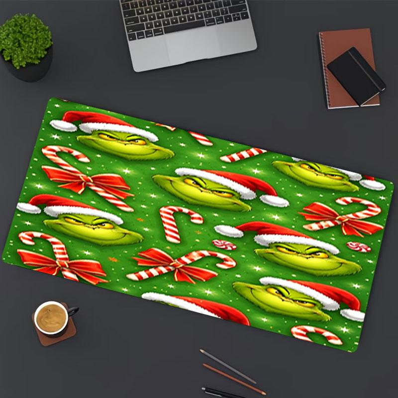 The Grinch Print Mouse Pad, for Keyboard Pad Laptop PC Mat for Office Home Use, Desk Decor, Perfect Birthday Gift for Gamers