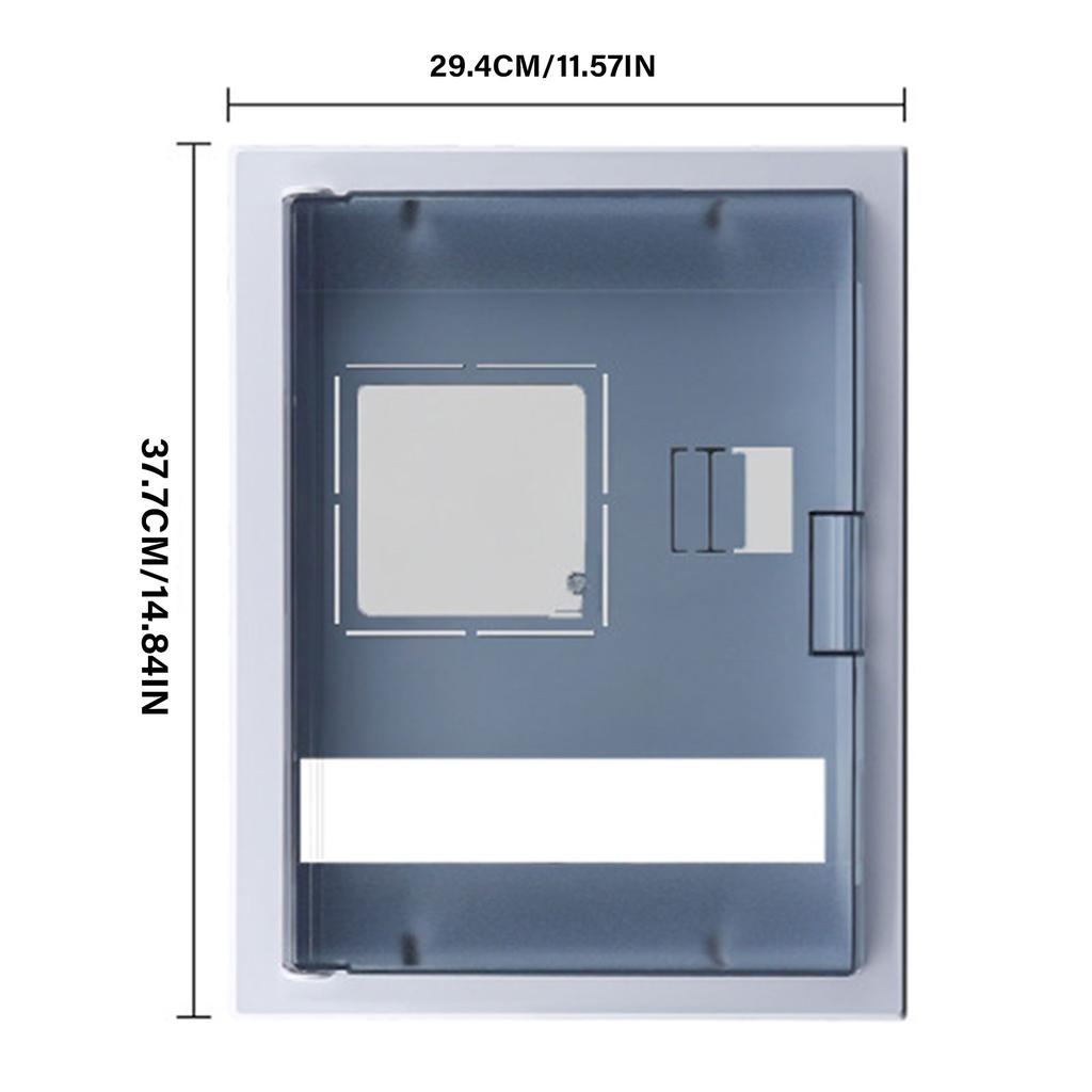 Electric Meter Cover Plate Electric Meter Base Cover Easy Install Electric Meter Housing Cover for Home & Commercial