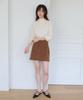 Yeoppe Suede Pocket Skirt_Brown