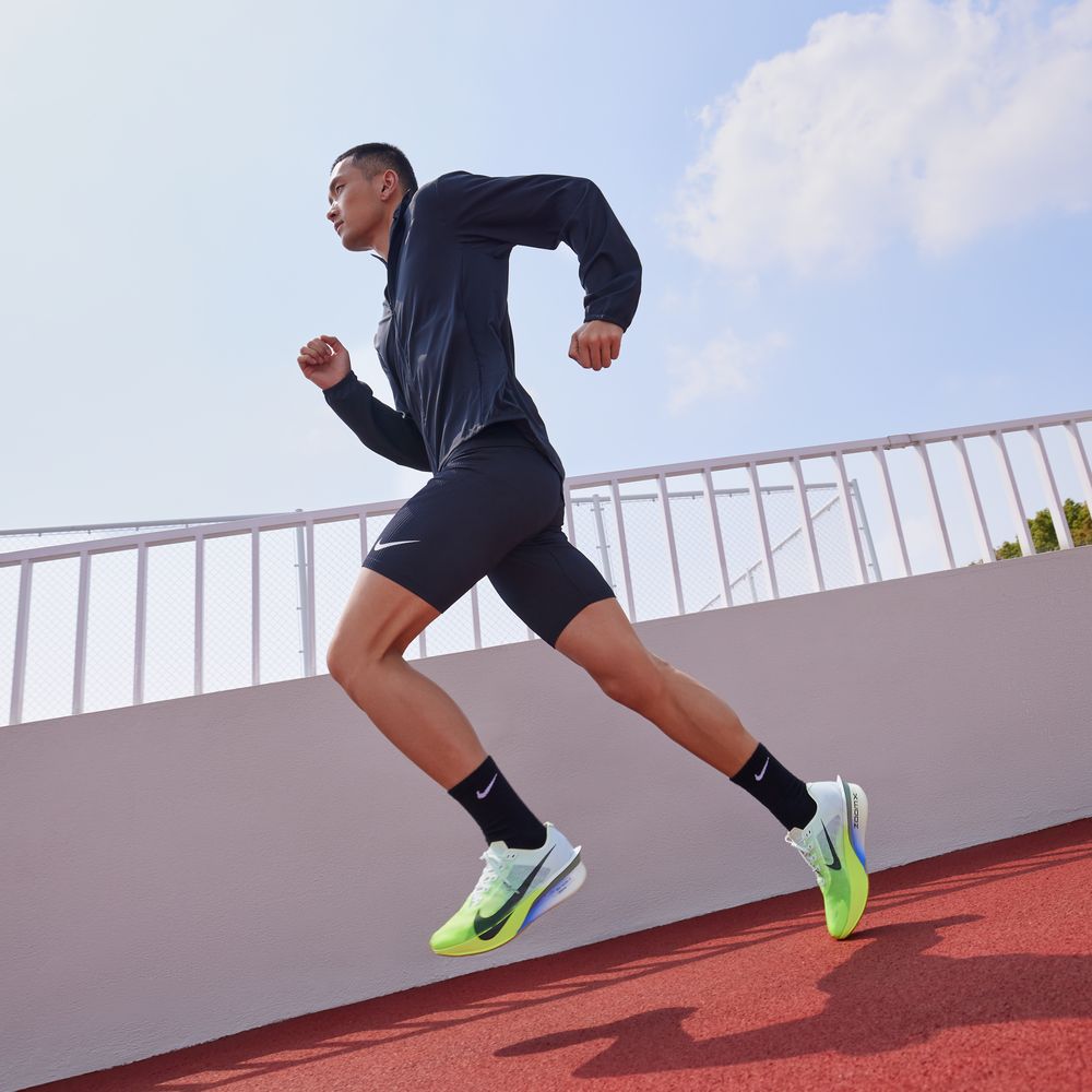 Nike ZoomX Vaporfly Next% 4 Едва Зеленый Вольт Сапфировый