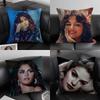 Горячая певица S-Селена Гомес Наволочка для дома общежития спинки стула короткий плюш двусторонняя печать офисная подушка для сна