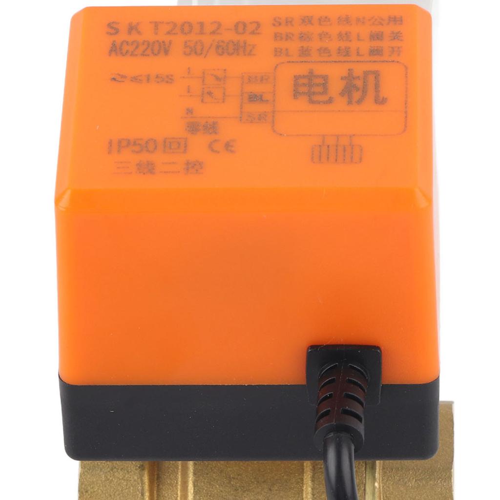 1 шт. AC 220 В G114 DN32 2-ходовой 3-проводной 2-точечный латунный электрический моторизованный шаровой кран