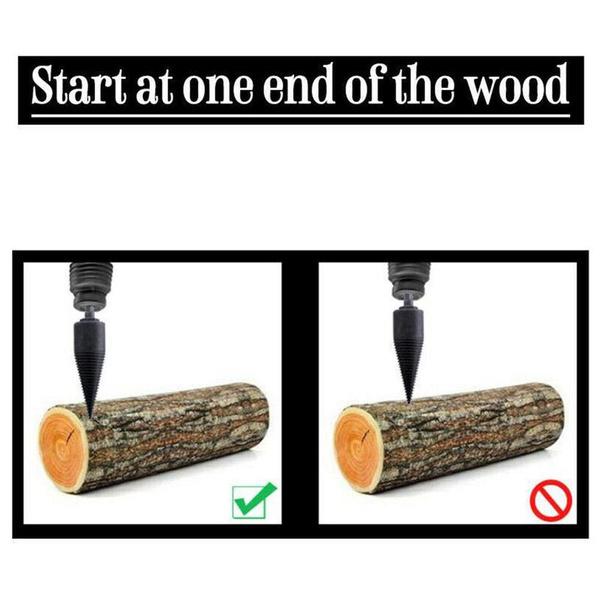 4 шт./компл., сверло для раскалывания дров, шестигранная/квадратная/круглая ручка, 32/38/42 мм, высокоскоростная сталь, дровокол, дрель, конус, деревообрабатывающий электроинструмент