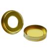 Factory Direct Window Round Tin Box for Premium Spices Intricate Mandala Pattern Luxury Saffron Storage Case Metal Small Jar