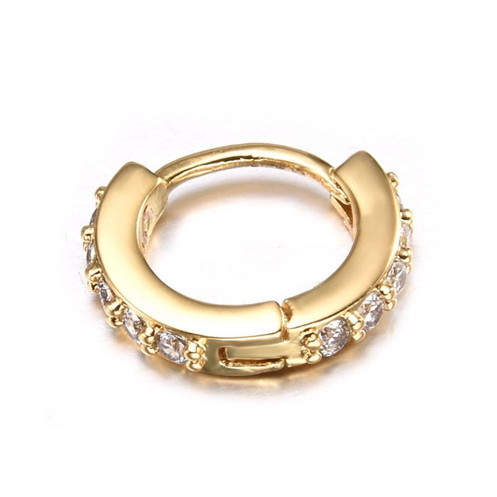 Гипоаллергенный Круглый Циркониевый Пирсинг Носа Хряща Хеликса Персональности Женщины