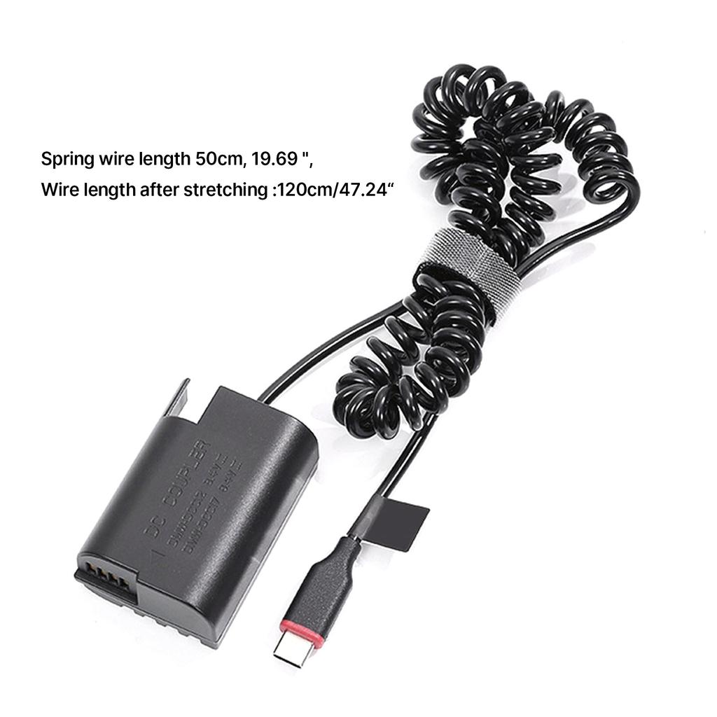 Кабель-адаптер питания Type-C к DMW-BLK22/DMW-DCC17 с фиктивным аккумулятором для камеры DMC-GH3 GH4 GH5 GH5S GH6-G9