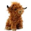 Highland Cow Stuffed Animal Plush Toys, Realistic Soft Cuddly Farm Toy, 10inch Soft Cow Plush Toy Christmas Gift for Kids
