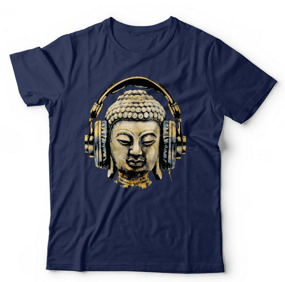 Buddha Headphones Tshirt Unisex Kids Funny Peace Yoga Love Music