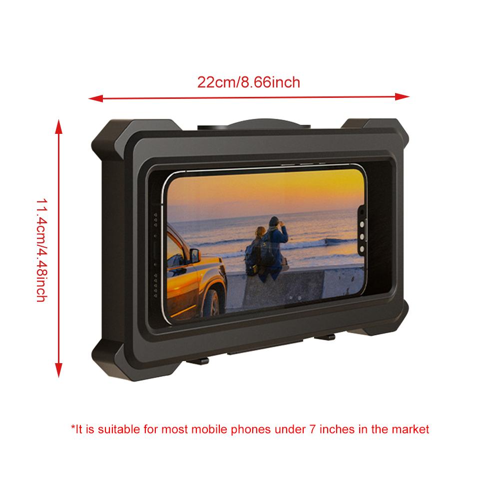 Вращающийся Водонепроницаемый Настенный Держатель для Телефона для Ванной с Сенсорным Экраном Домашний Настенный Чехол-Подставка Коробка Герметичный для Душа Хранение для 4-7"