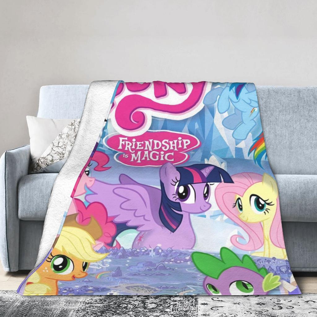 My Little Pony Дружба — это магия Мягкое Теплое Одеяло Детское Взрослое Плюшевое Одеяло с Рисунком Домашний Декор Фланелевый Чехол для Дивана Кровати
