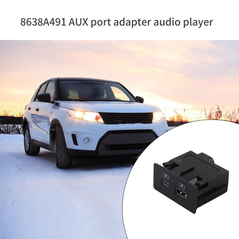 Автомобильные аксессуары для автомобиля 2022-2024 гг. Адаптер USB-порта 8638A491 8638A317 Аудиопроигрыватель и замена USB-розетки