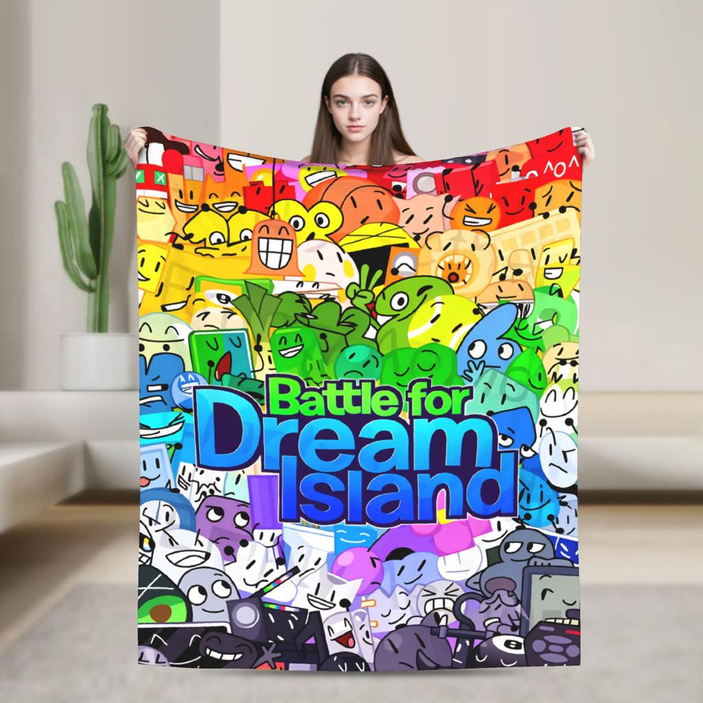 Super Soft Blanket Camping BFDI All Characters Throw Blanket BFDI Flannel Bedspread For Bedroom Pattern Sofa Bed Cover