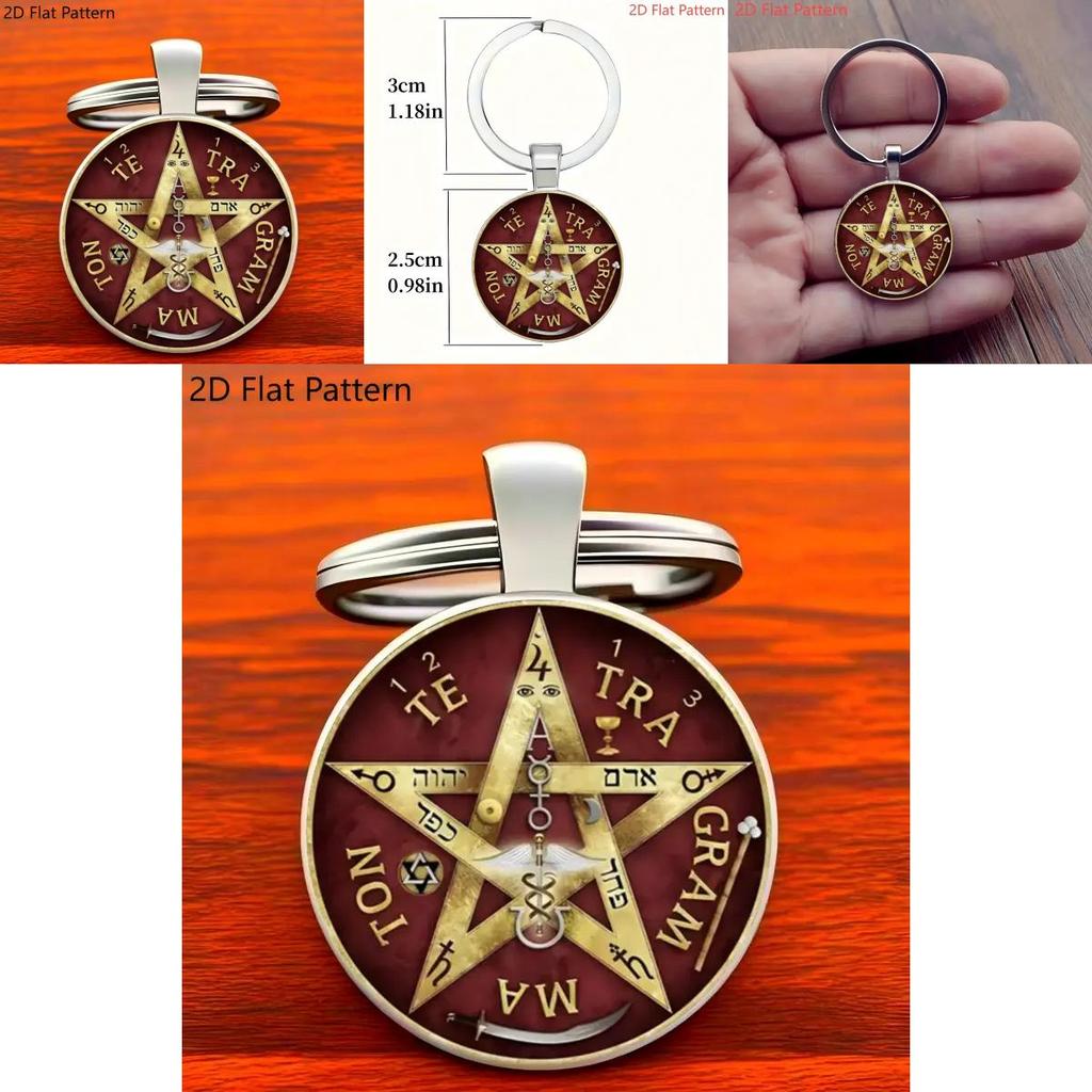 Five Pointed Star Pendant Keychain With Zinc Alloy Material For Gift Giving And Collectors Items