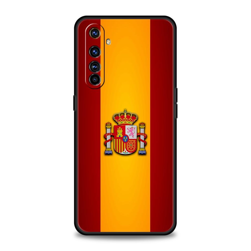 Чехол для телефона Флаг Испании Для Realme 12 11 10 9 8 5G 7 6 GT5 GT3 GT2 Pro Plus C21 C11 C25 C35 GT Neo 2 3 3T 5 Мягкий чехол