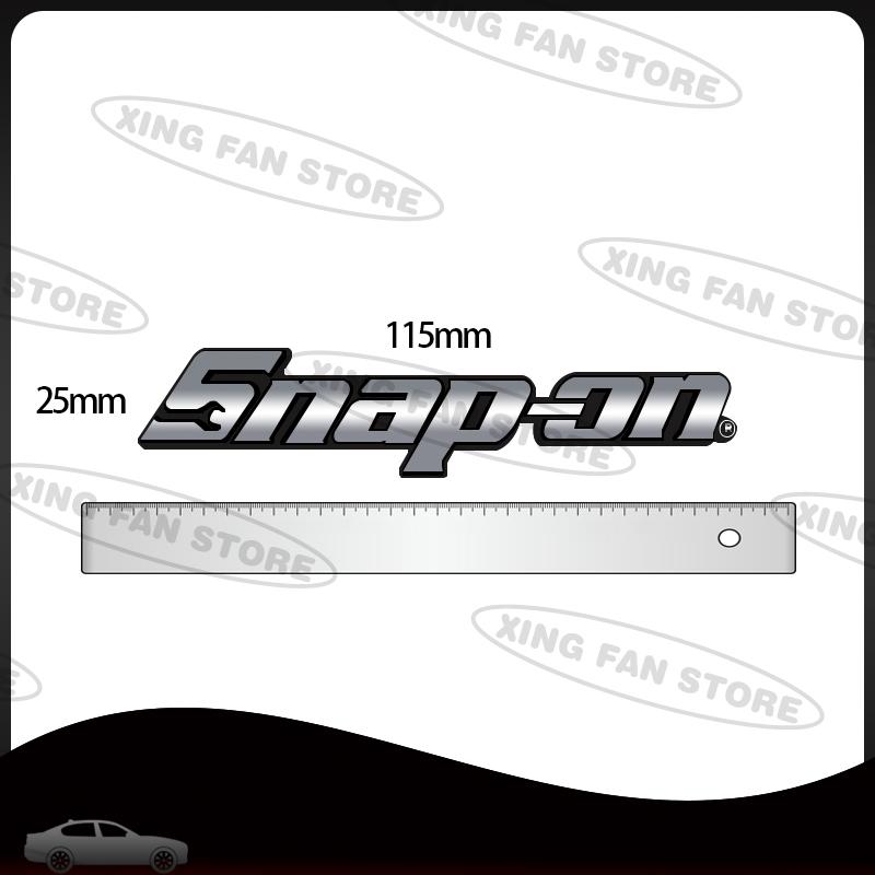 Auto Styling Snap On Tools Box Toolkit Metal Grille Emblem Car Rear Trunk Badge Decal Body Sticker Auto Universal Accessories