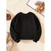 Girls' Creative Letter Pattern Fashion Casual Crew Neck Sweatshirt for Daily Party Vacation Gift