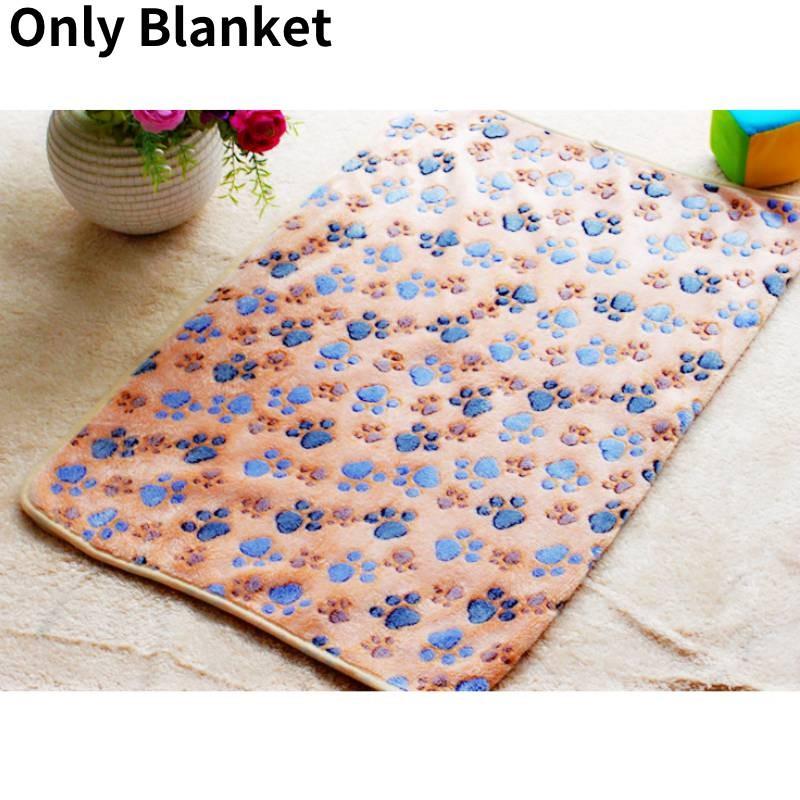 Print Paw Pet Soft Blanket Dog Cat Beds Coral Fleece Mat Warm Pets Products