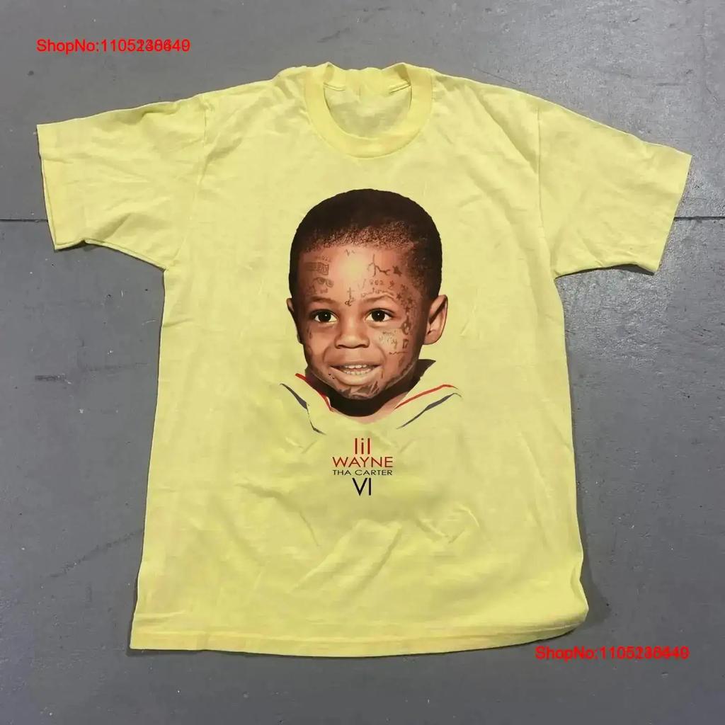 Lil Wayne Tha Carter VI Все размеры S XL Футболка для фанатов Желтая HRB винтажная Стирка Графический рисунок Мягкая Удобная модная Дышащая