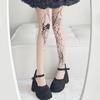 Hot-Selling Spider Web Print Stockings Tattoo Thin Black Silk Pantyhose Halloween Cos Leggings