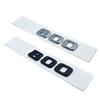 3D ABS Black Silver Letters  G800 800 BITURBO Emblem for Mercedes Benz Brabus G Car Fender Trunk Rear W463 Logo Sticker RX7
