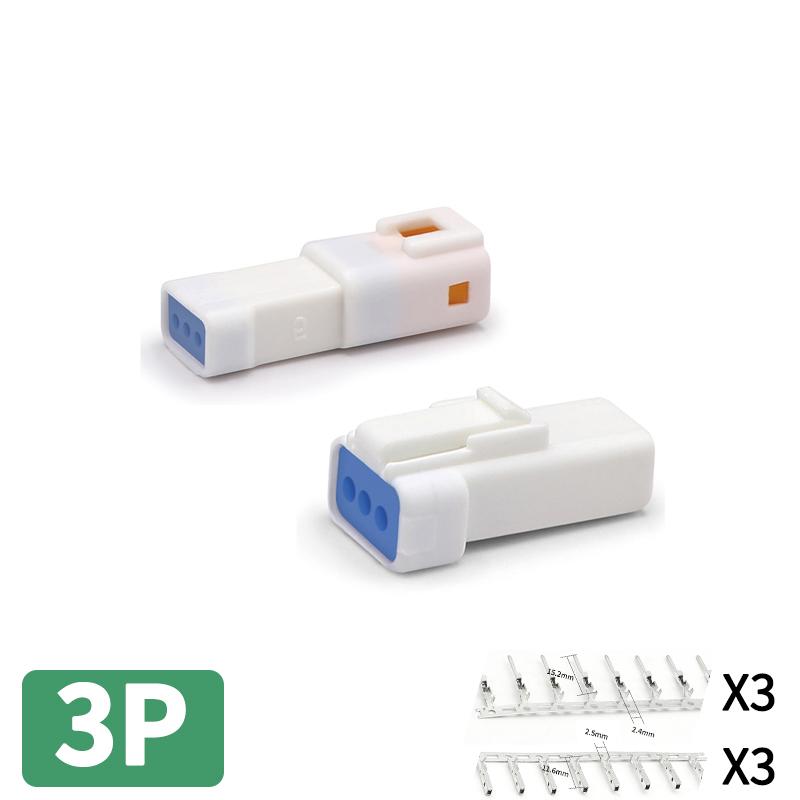2 3 4 6 8 Pin Way JST Automotive Waterproof Cable Connector Socket Male and Female Butt Plug for Benz BMW