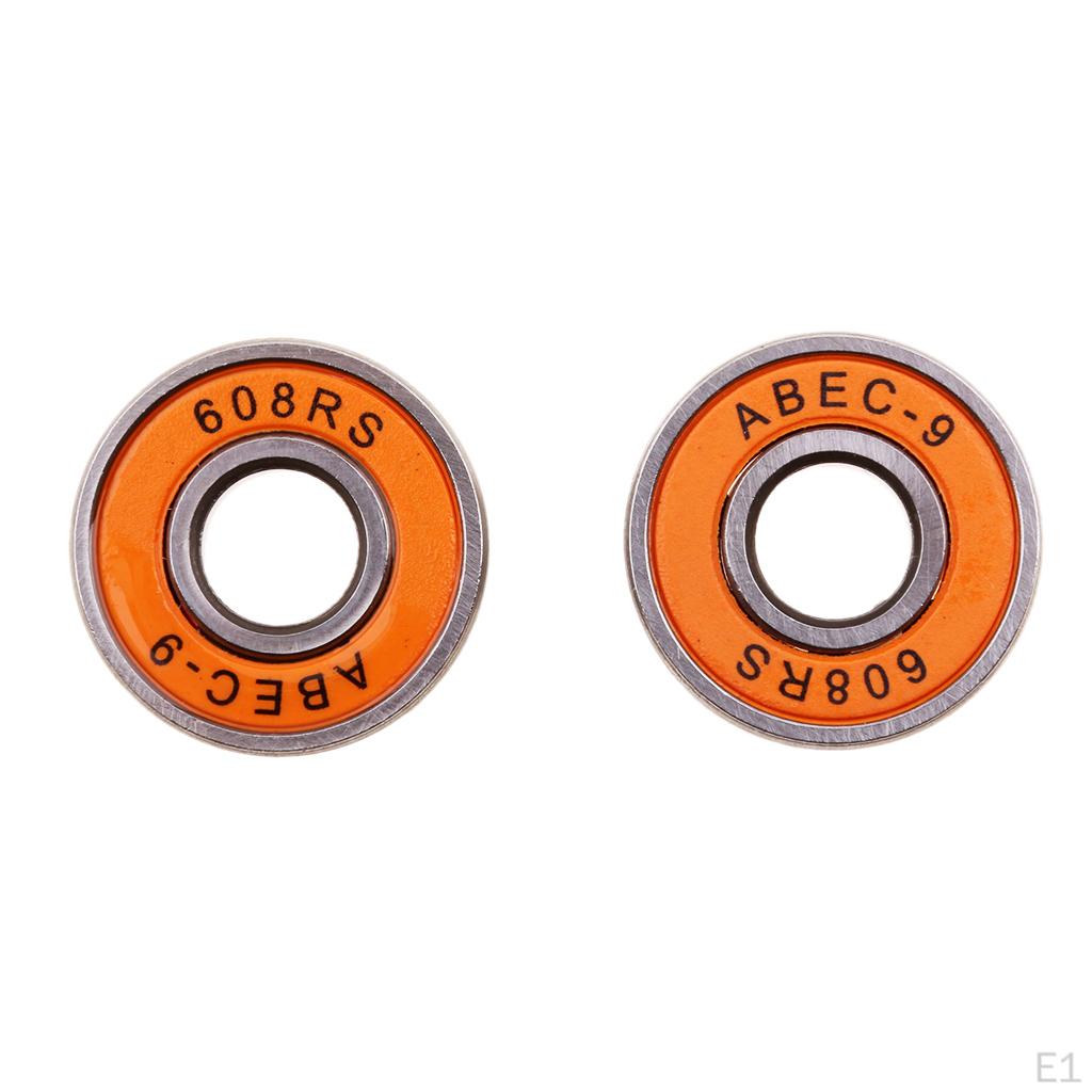 ABEC9 608RS Подшипники для колес роликовых коньков Скейтборд Лонгборд Упаковка 10 шт.
