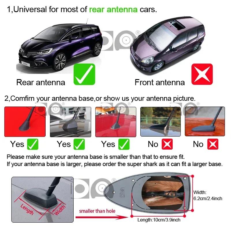 Universal 1D Shark Fin Antenna Car Radio Aerials FM/AM Car Styling Suitable for TOYOTA Aurion Crown Rav 4 I II III IV V Mirai