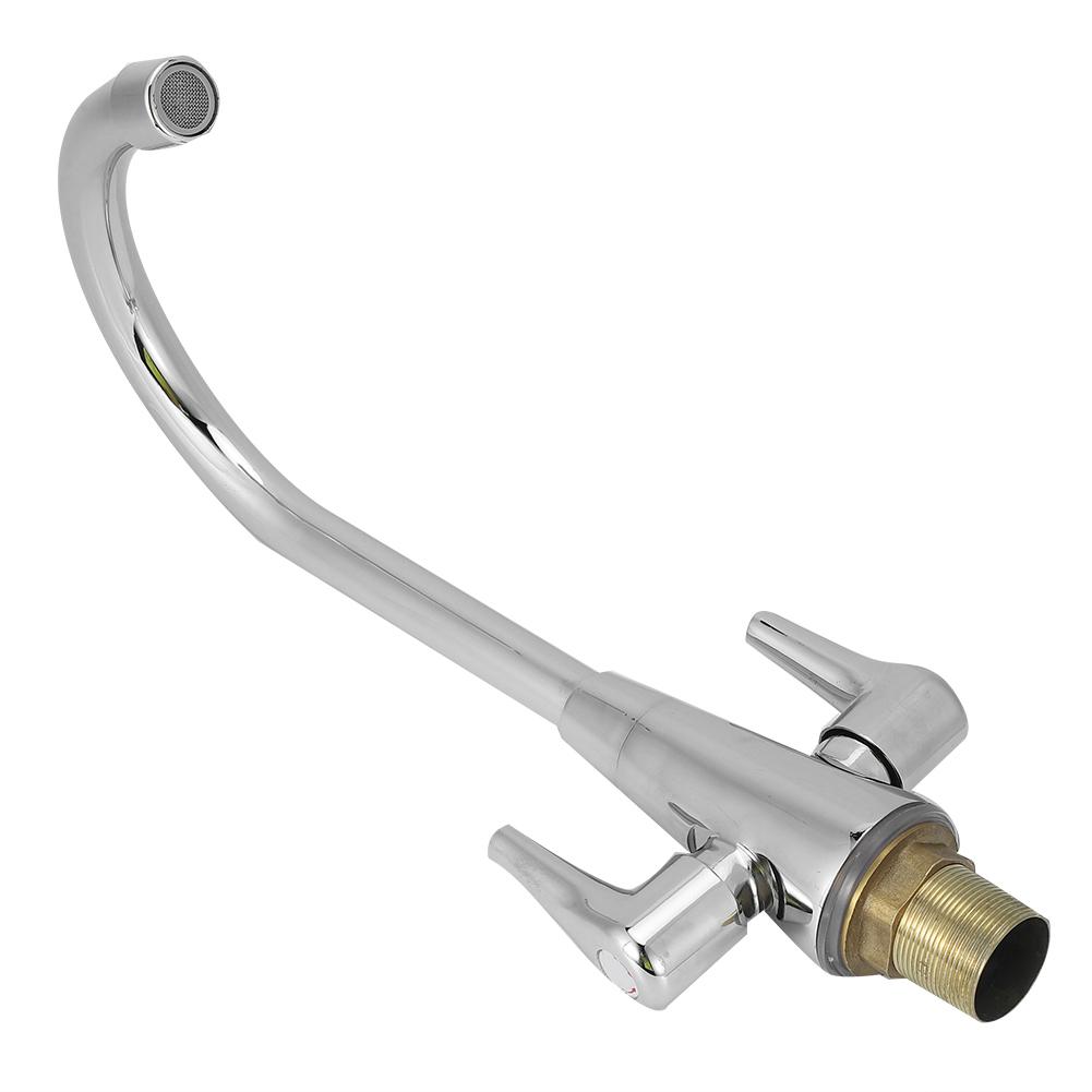 Медный кран с резьбой G1/2, выпуск горячей и холодной воды, вращение на 360 градусов для кухонной мойки для овощей