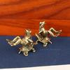 Antique Solid Brass Turtle Frog Copper Tea Pet Ornament