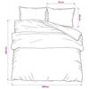 Pink Bed Linen Set 225 x 220 cm Cotton