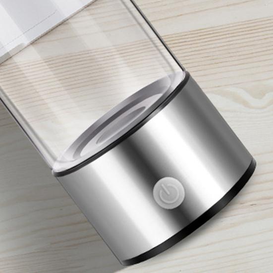 1 Set 420ML Hydrogen Water Bottle USB Charging Portable Hydrogen Water Generator for Home Office Travel