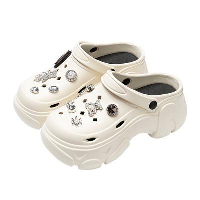 Женские сандалии Модные подвески Клоги Обувь Износостойкость Увеличенная Нескользящая Обувь на высоком каблуке Обувь с отверстиями Пляжные сандалии Sandalias Mujer