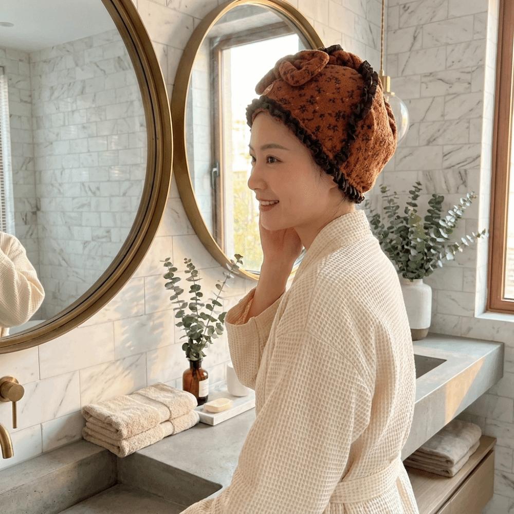 Coral Fleece Shower Cap Quick-drying Towel Cap Hair Drying Cap Hair Towel Wrap Washing Hair
