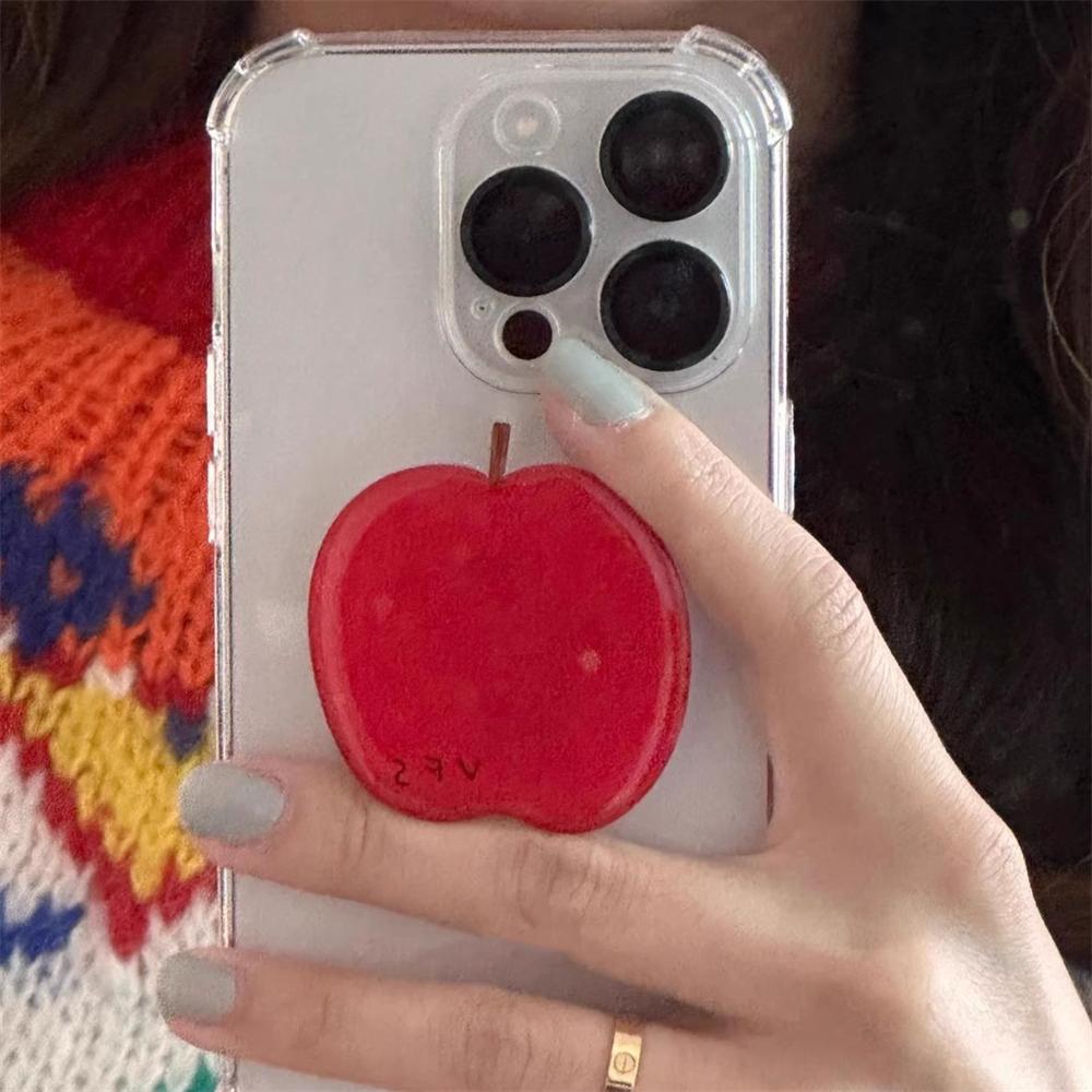 Ins Korean Cute Cartoon Red  Griptok Phone Holder Stand For iPhone Samsung Universal Accessories Finger Bracket Support