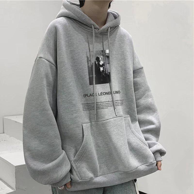 Boys' Oversized Heavyweight Hooded Sweatshirt - American Style, Autumn/Winter 2023 National Trend