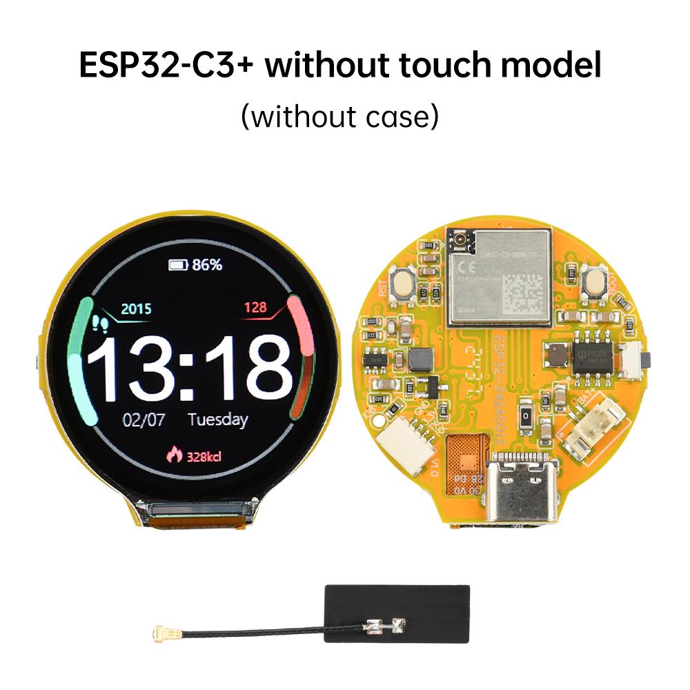 Модуль платы разработки ESP32-C3 WiFi BLE с 1,28-дюймовым круглым дисплеем, на борту модуль ESP32-C3-MINI-1U для Arduino