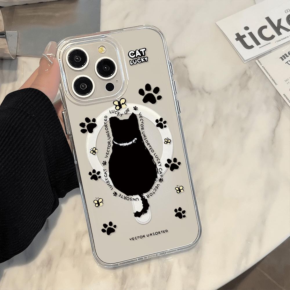 Магнитный чехол для телефона для iPhone 11 12 13 iPhone 13 14 15 Pro 15 16 Pro Max Samsung A15 A16 A25 A26 A55 A56 S25 S24 S22 S23 Ultra S25 Edge