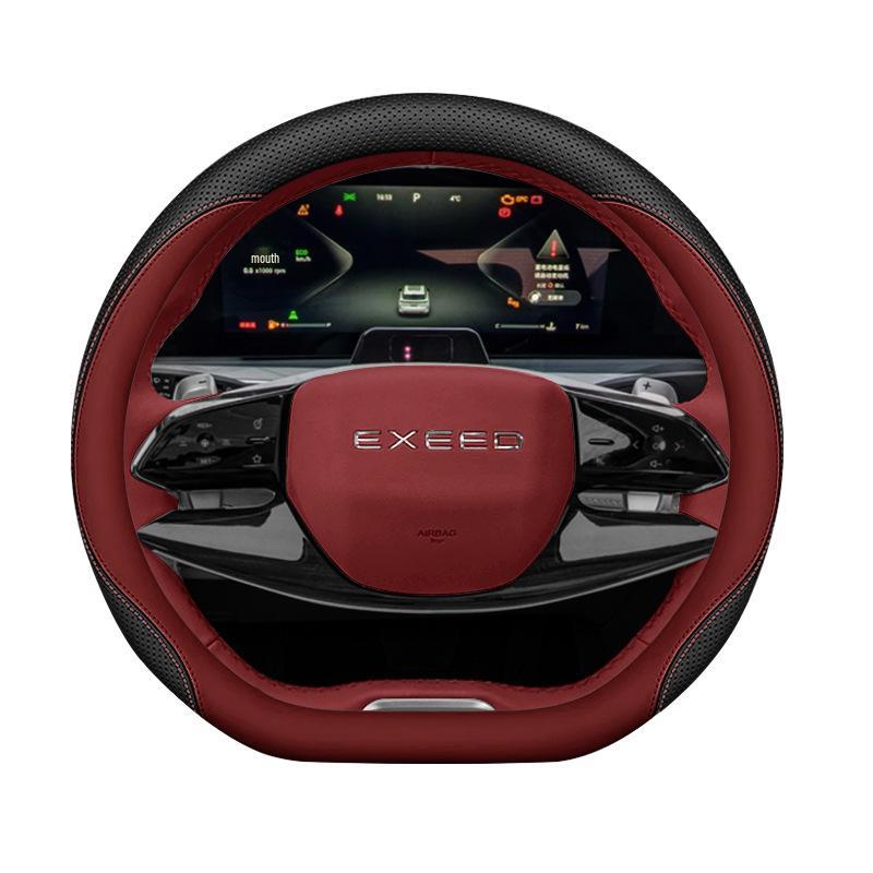 Xingtu Yaoguang Nappa Leather Steering Wheel Cover: Non-Slip, Easy Install, All-Season Car Upgrade