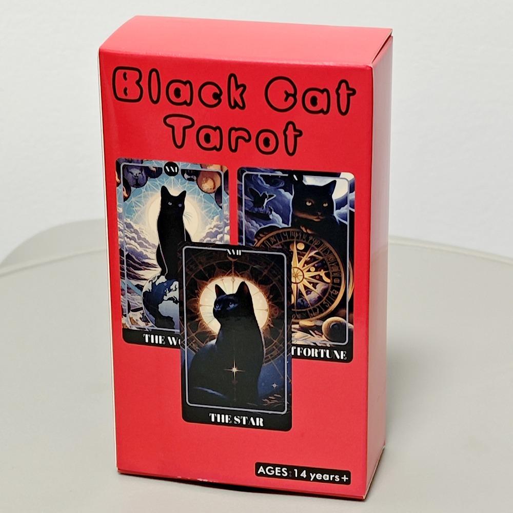 10,3*6 см Таро Черного Кота, колода Теневого Кота, кошачья колода, 78 карт Таро, основанная на системе Райдера-Уэйта для начинающих
