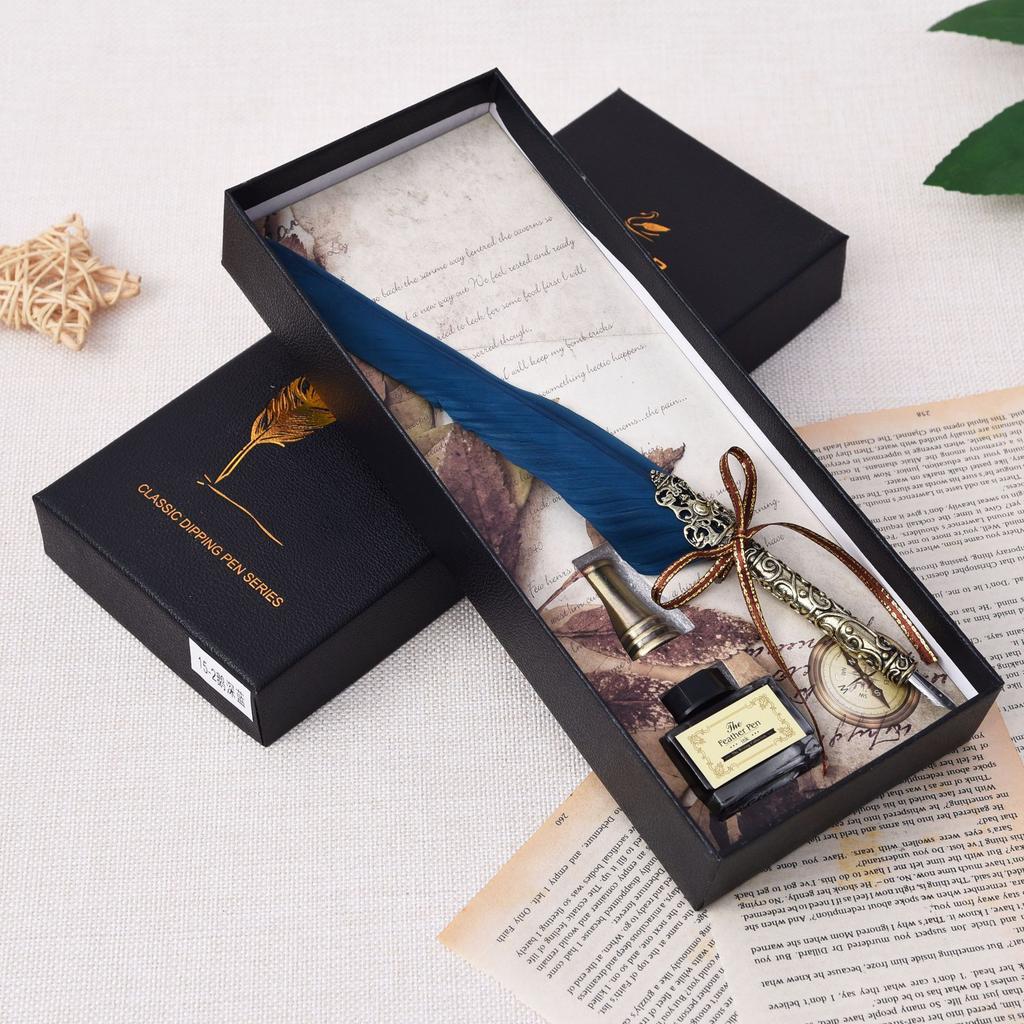 Перьевая ручка, Набор держателей для чернильной ручки, Ручка Классический стиль Письмо Рождественский подарок